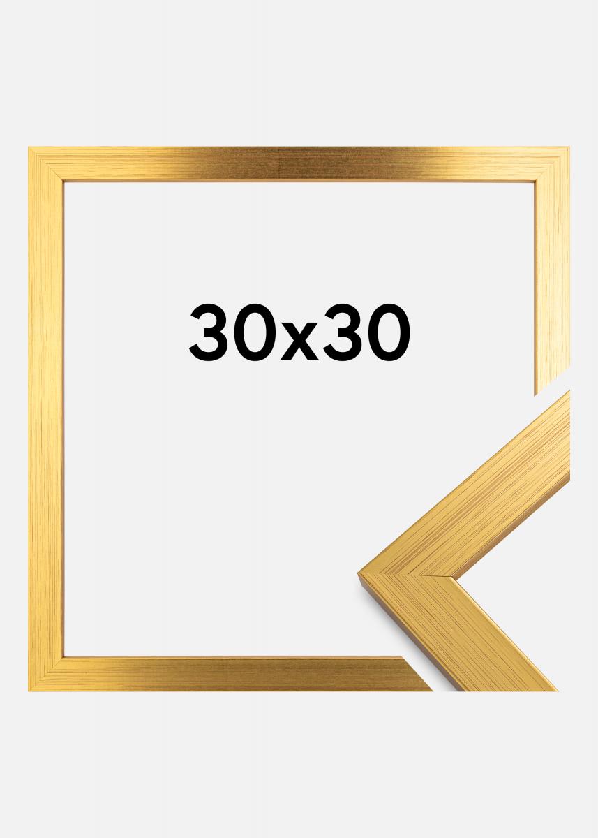 30x30 Frame Gold Bronze Solid Wood Picture Frame Width 0.75 Inches |  Interior Frame Depth 0.5 Inches | Bronzo Copper Modern Photo Frame Complete  with