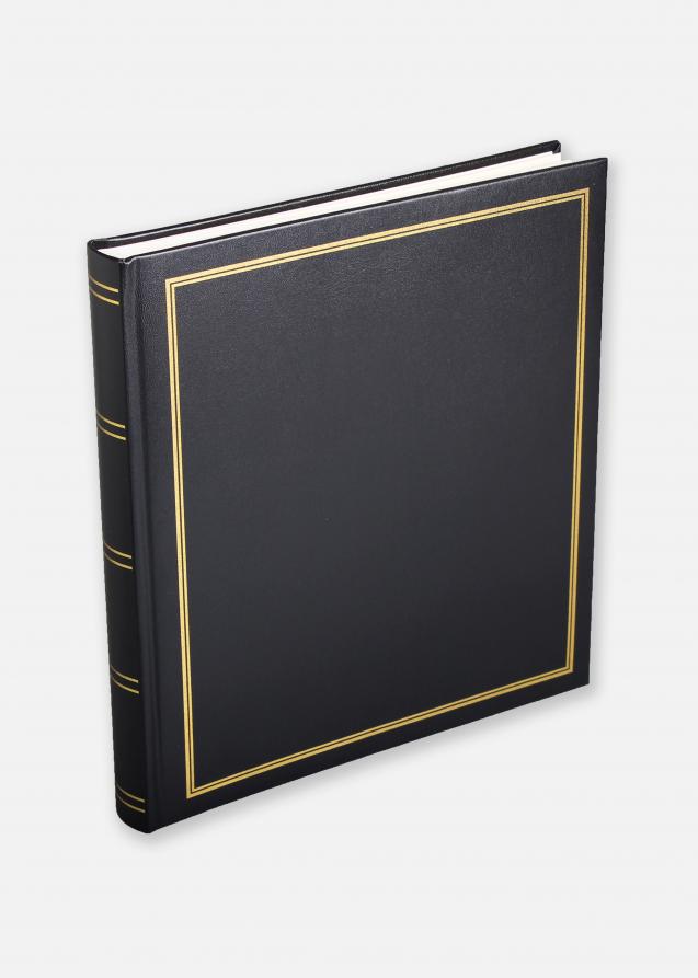 Magnetic Self-Stick Page Photo Album Self Adhesive Leather Black, 40 Pages