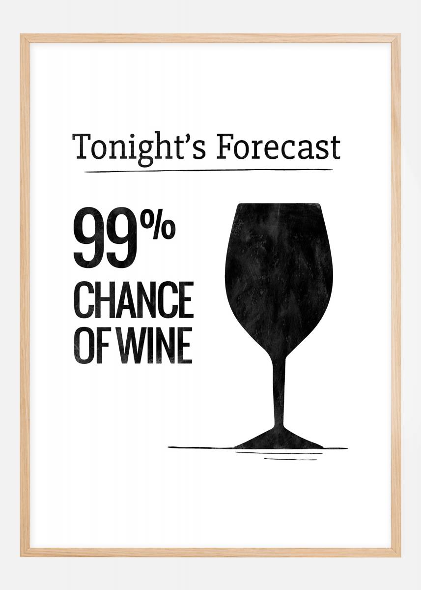 99% Chance Wine Wineglass - CupofMood