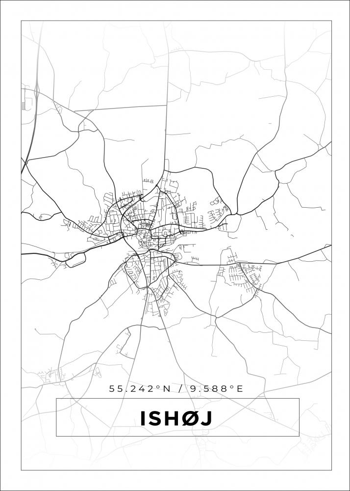 Bildverkstad Map - Ishj - White Poster