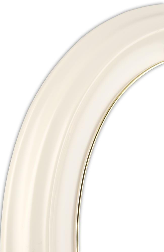 Estancia Eiri Mozart Oval White 13x18 cm