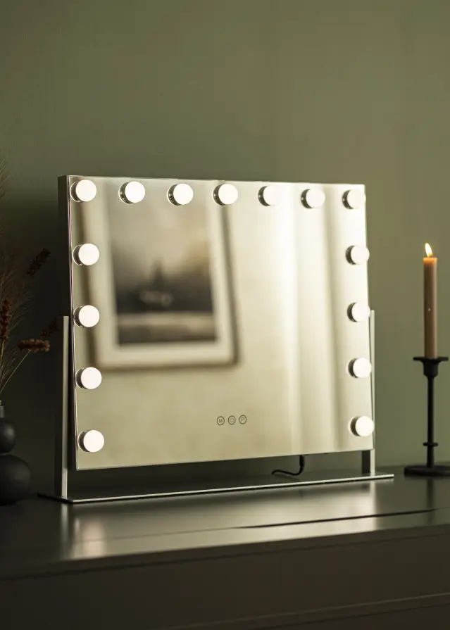 KAILA KAILA Make-up Mirror Soft Corner LED Silver 60x52 cm