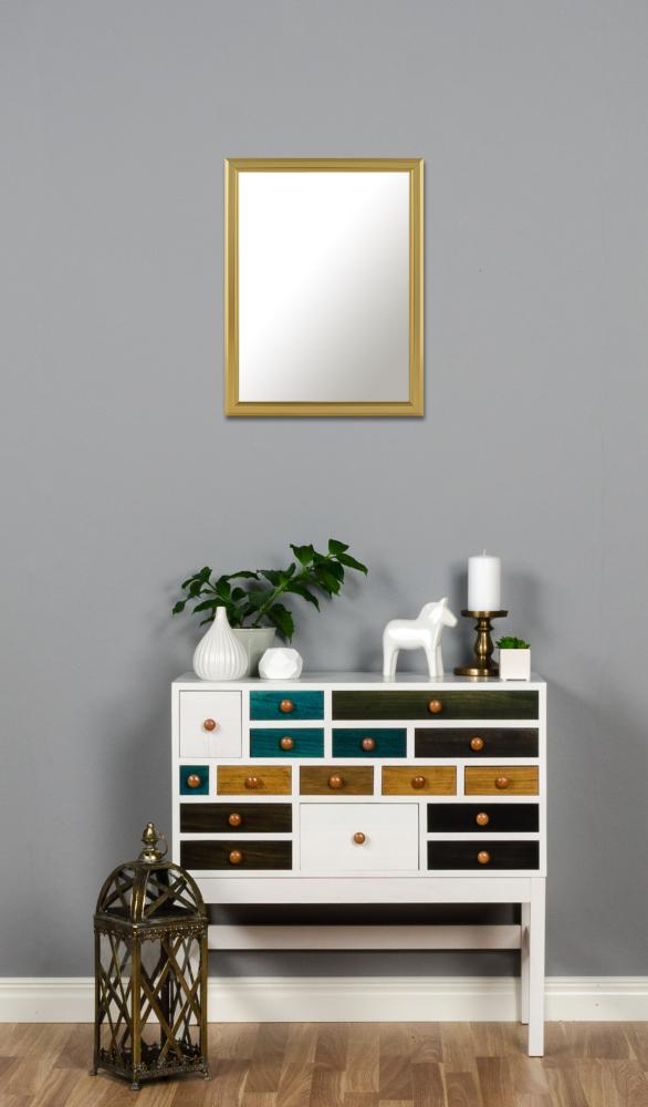 Ramverkstad Mirror Nyhyttan Gold - Custom Size