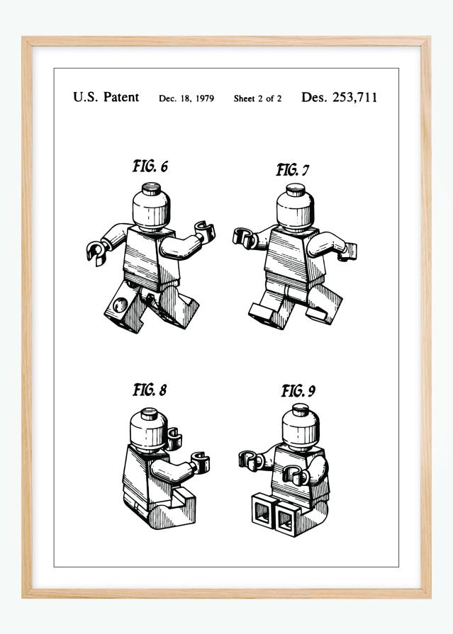 Bildverkstad Patent drawing - Lego II Poster