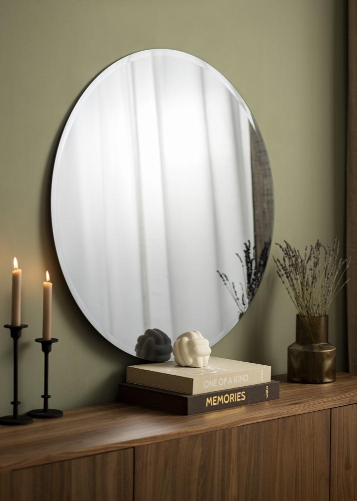 KAILA KAILA Round Mirror Dark Smoked Grey Deluxe 90 cm Ø