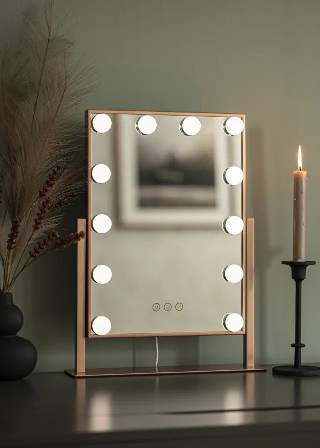 KAILA KAILA Make-up Mirror Hollywood 12 Rose Gold 30x41 cm