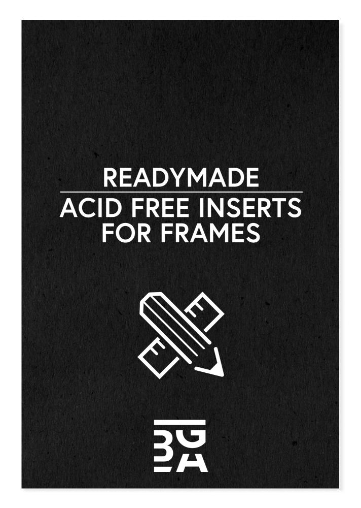 Egen tillverkning - Passepartouter Acid-free Black Insert - 20,32x25,4 cm (8x10 inches)