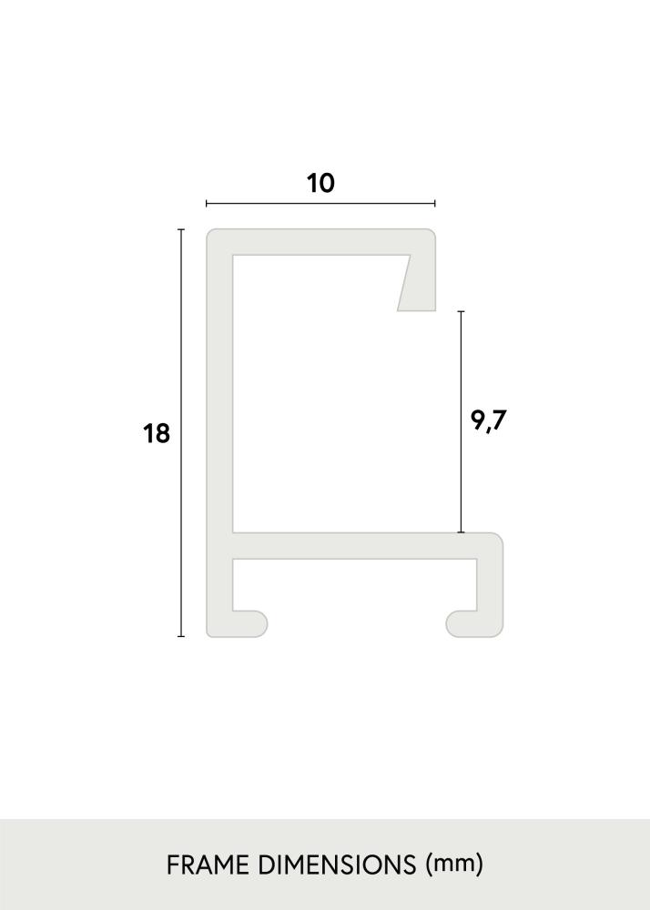 Ramverkstad Mirror Helsingfors White - Custom Size